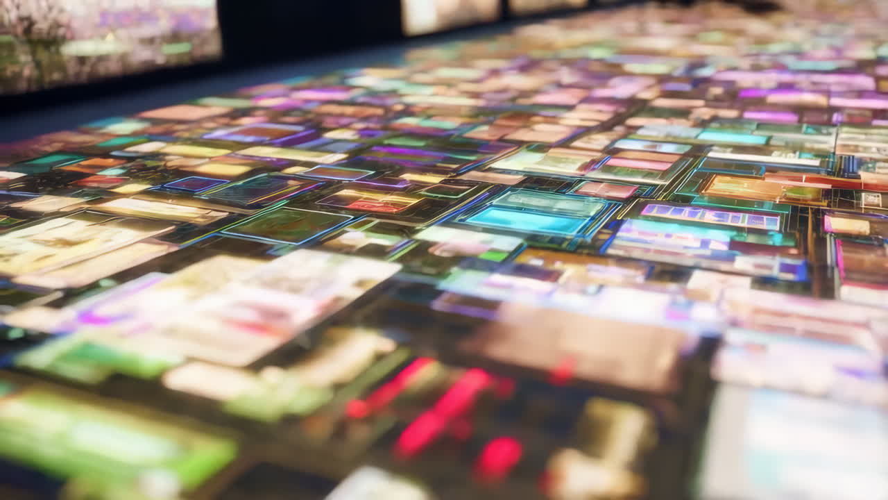 Abstract Futuristic Grid