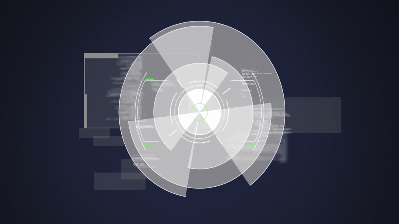 디지털 화면에서 스캔 및 데이터 처리 스 ⁇ 의 애니메이션