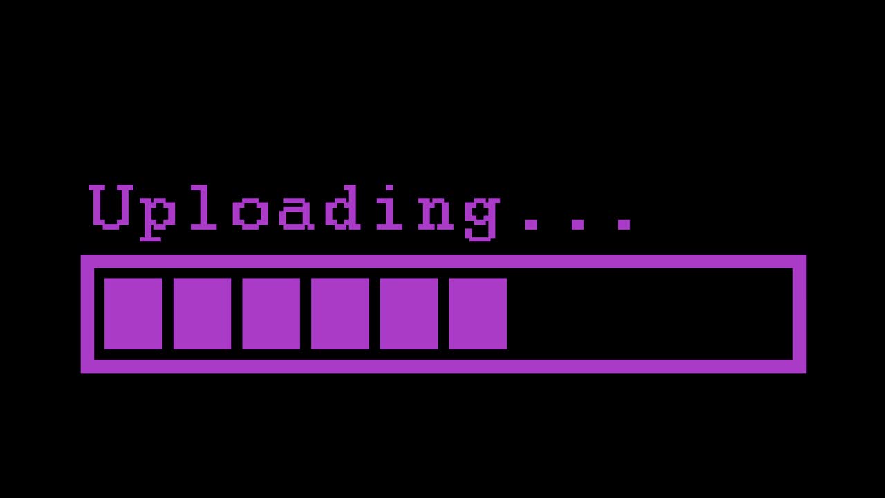 infographic loading with progress bar blue