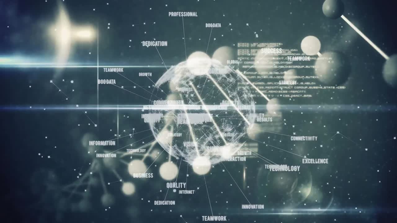 의료 데이터 프로세싱과 지구상에서 회전하는 dna 가닥의 애니메이션