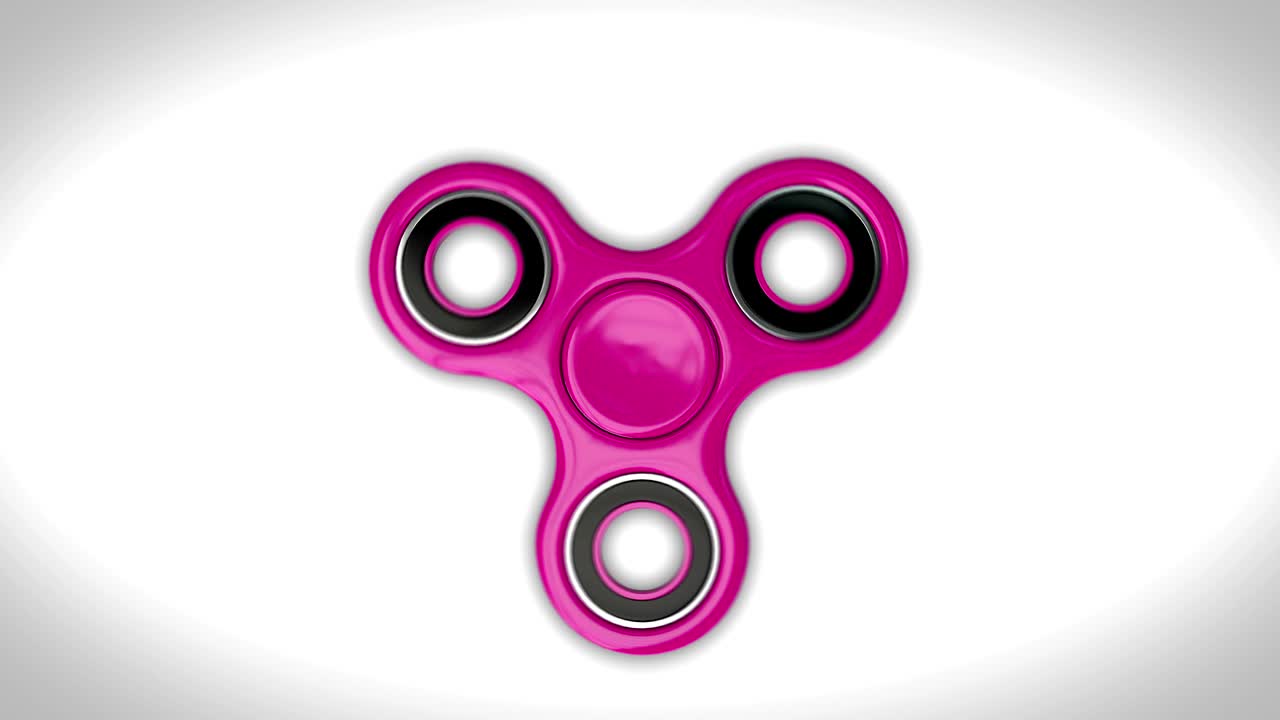 Fidget spinner rotating loop with alpha mask