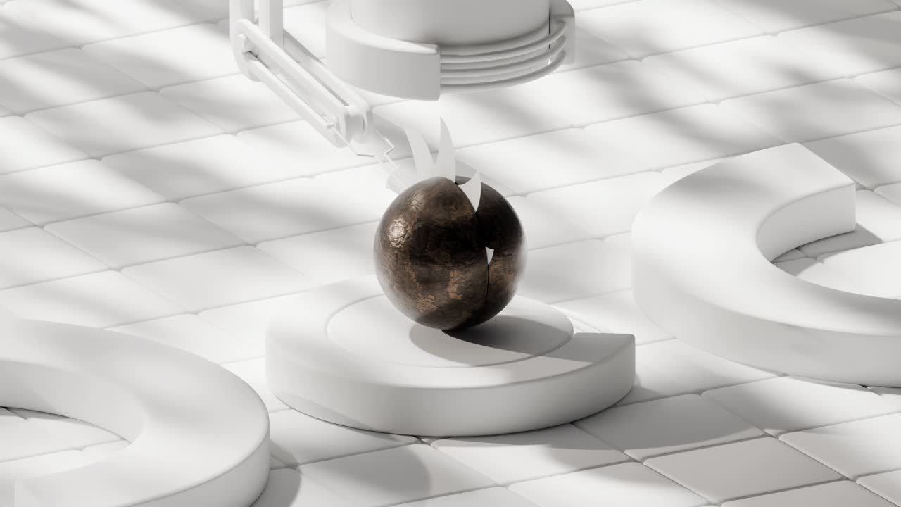 3D render of an egg on a platform