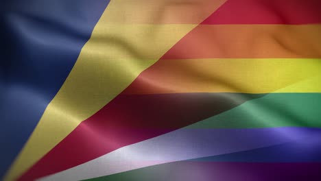 la bandera de las seychelles es de fondo 4k