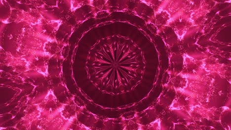 animación circular de patrones caleidoscópicos