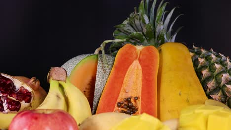 assortment of fresh tropical fruits