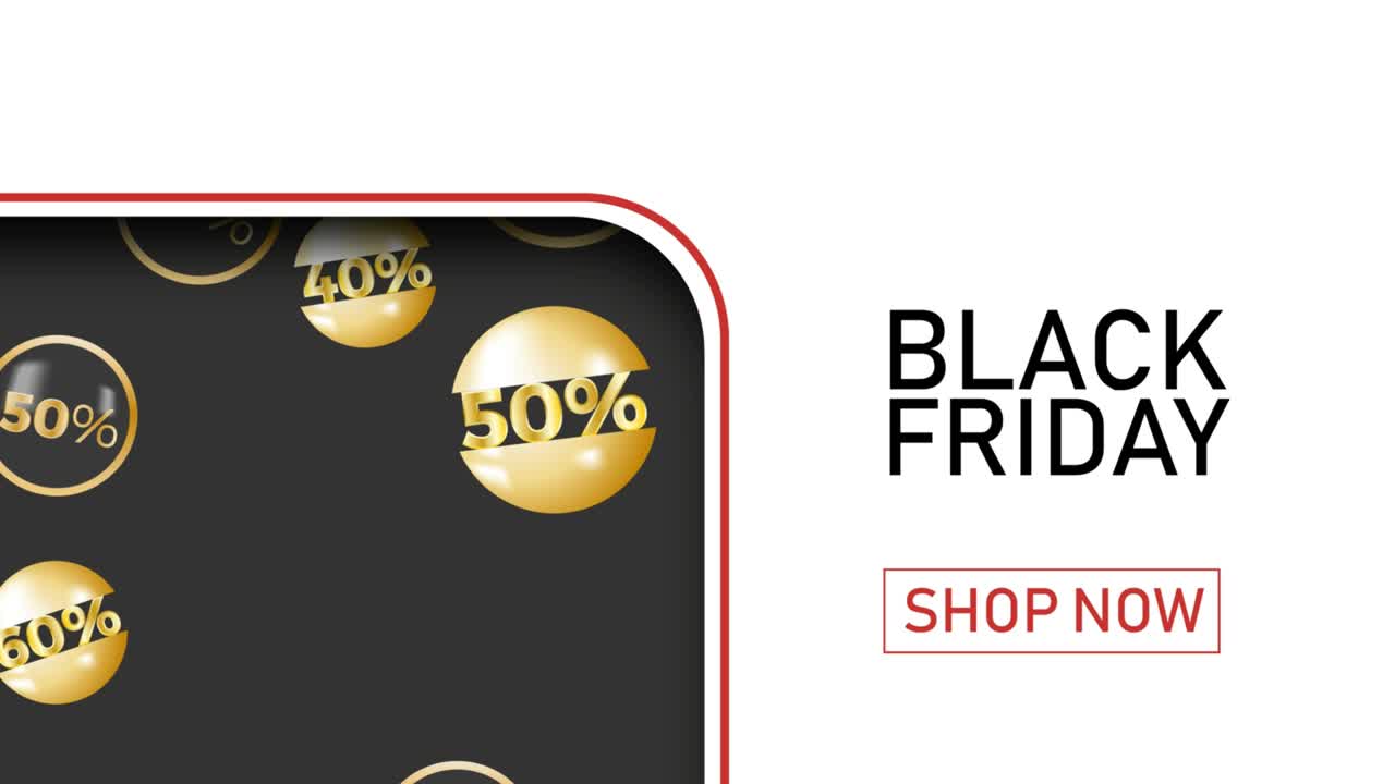 블랙 프라이데이 세일 (black friday sale) - 쇼케이스를 위한 애니메이션 배경, 4k 영상
