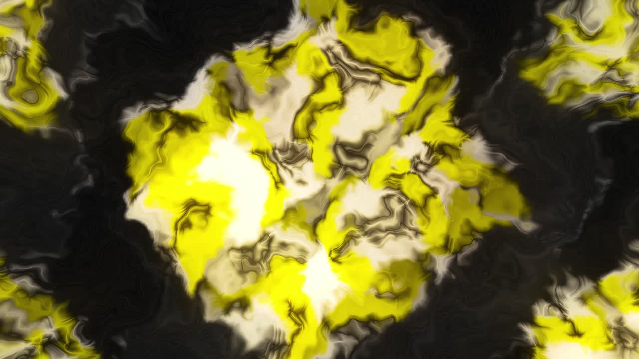 textura abstracta giratoria amarilla, negra y blanca