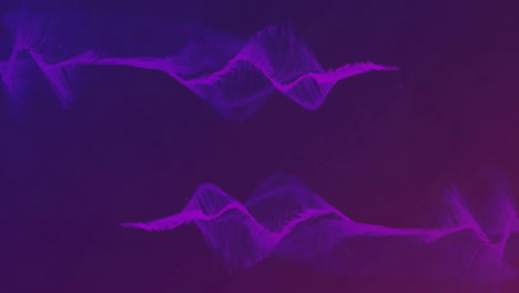 purple dna strands animation over dark gradient background