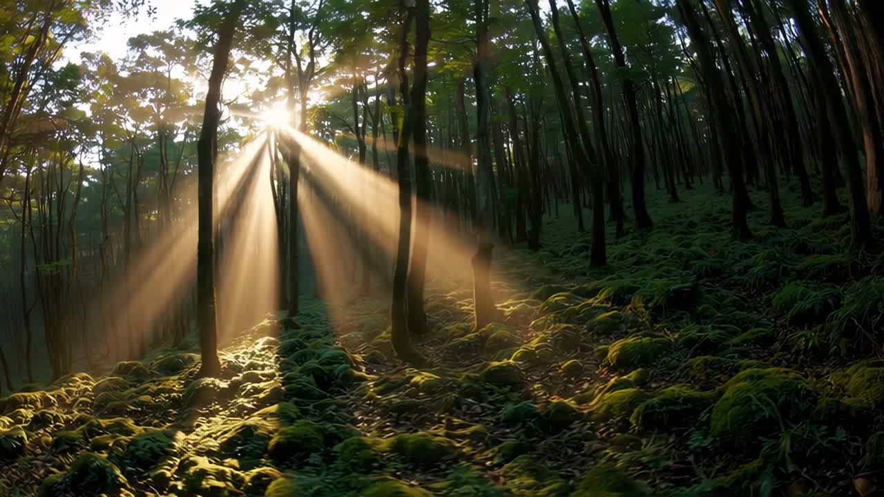 안개 숲 속 의 빛