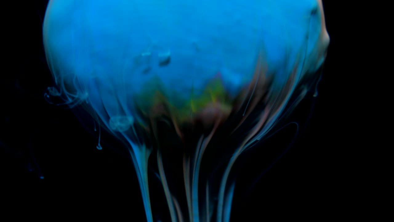 Acrylic Paint Texture With Marble Pattern. Abstract Colorful Ink Diffusion Psychedelic Movement Flow. Acrylic Paint. Fantastic Hypnotic Surface. Abstract Colorful Paint Metamorphosis Structured.