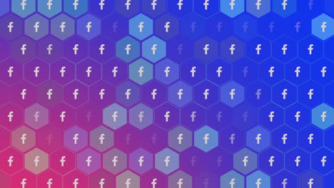patrón de iconos de facebook social en el fondo de la red