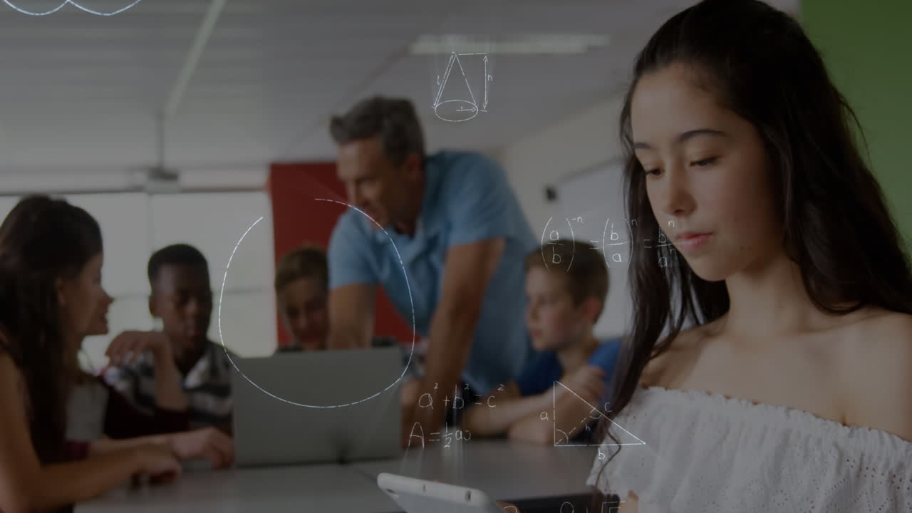 animación de ecuaciones matemáticas sobre el aprendizaje de los escolares