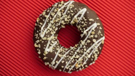 doughnut glazed close-up.