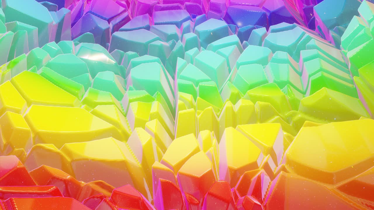 patrón ondulado abstracto en una superficie brillante y brillante, color arco iris de gradiente líquido, ondas en el fluido de pintura en animación suave. brillo en líquido viscoso 3d. retroceso creativo