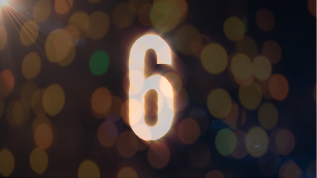 Animated countdown video 4k