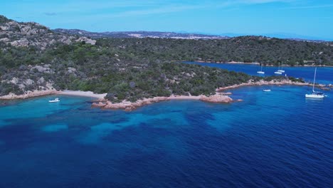 Seashore-exotic-island-of-Stagnali-Isola-di-caprera-Italy-aerial