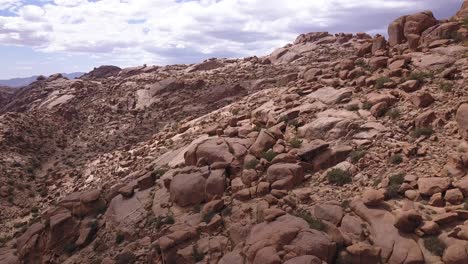 aerial: dry landscape in sahara desert