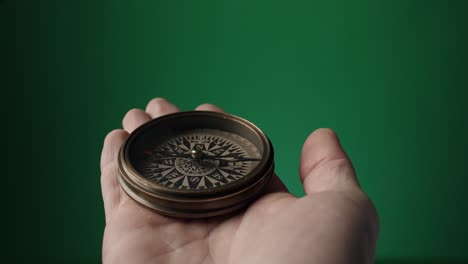 handheld vintage compass