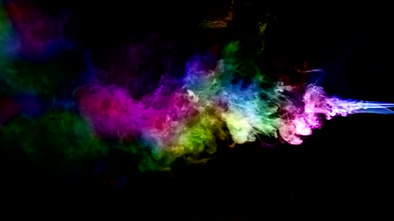 Turbolenza di un elemento astratto di fumo fluido