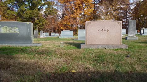 Friedhof-Grabsteine-In-Der-Nähe-Von-Winston-Salem-NC