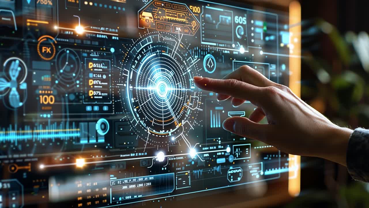 interfaz de tecnología avanzada