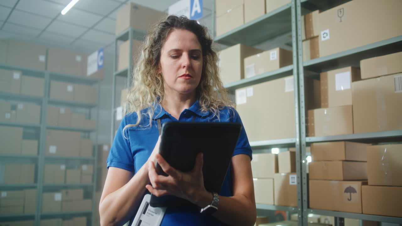 trabajadores de almacén que gestionan el inventario