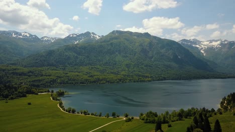 beautiful lake bohinj - slovenia - filmed with the dji mavic pro
