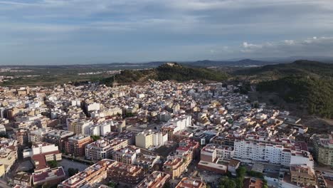 aerial view of a city on a hill in spain