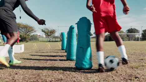 soccer training session