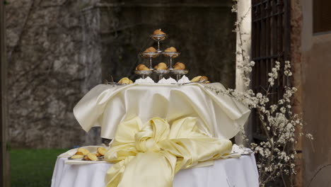 elegant dessert display