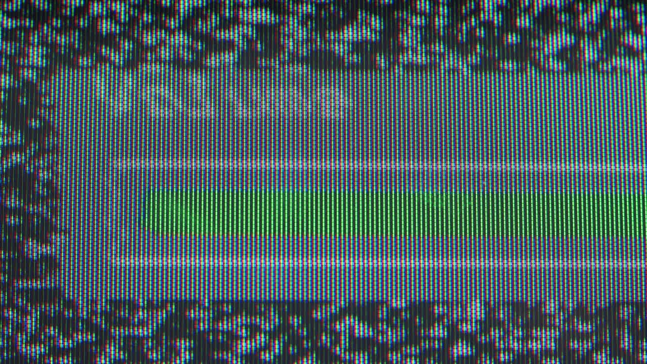 왜곡된 텔레비전 화면