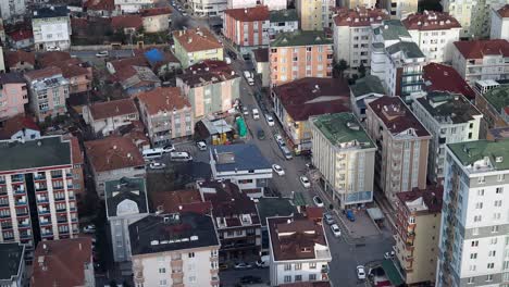 cityscape aerial view