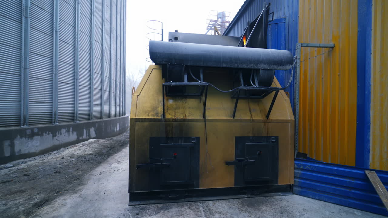 An industrial stove using alternative fuels. An industrial stove using alternative fuels, eco-friendly renewable