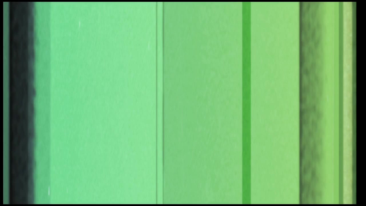 Abstract Green Background with Vintage Film Effect and Animated Graphics