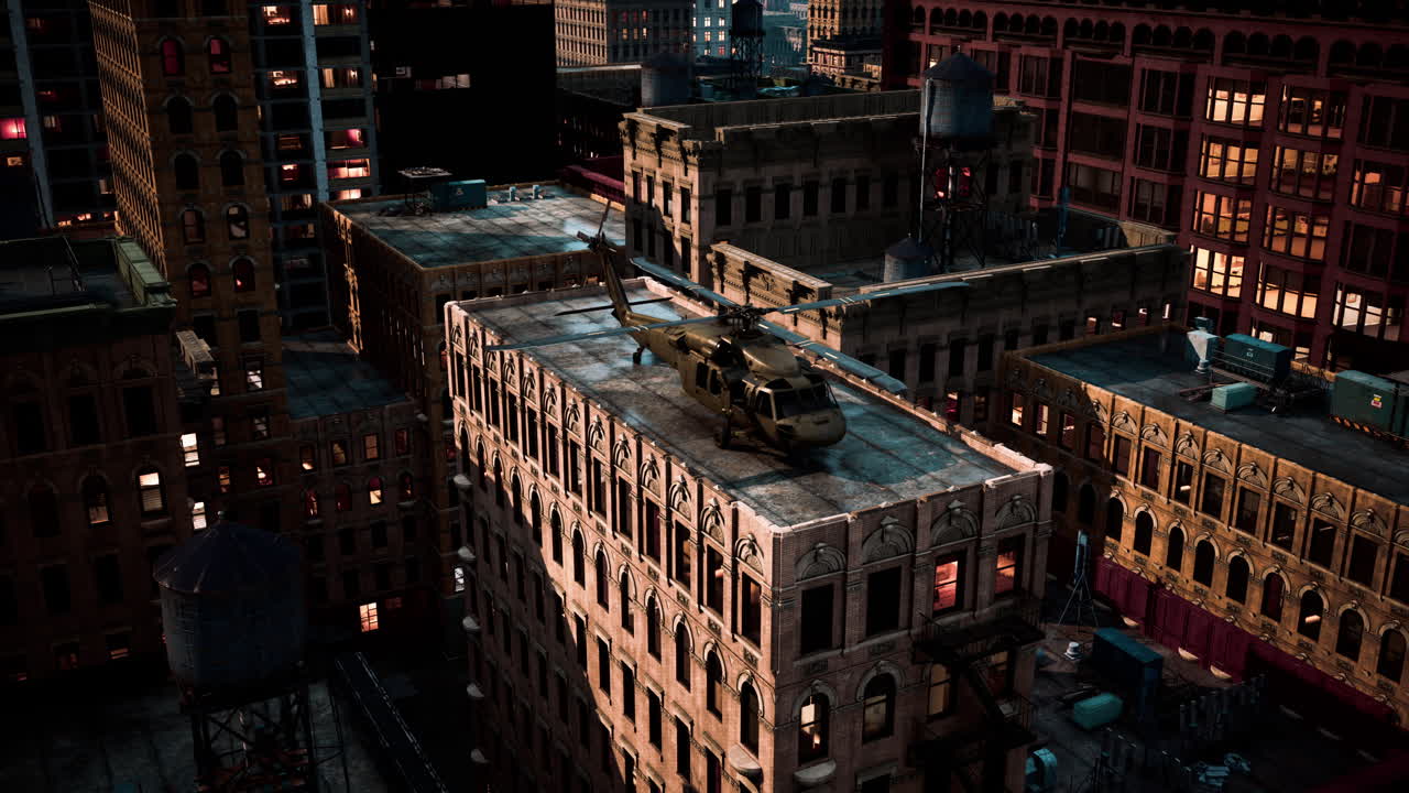 대도시에서 군사 헬리 ⁇ 터