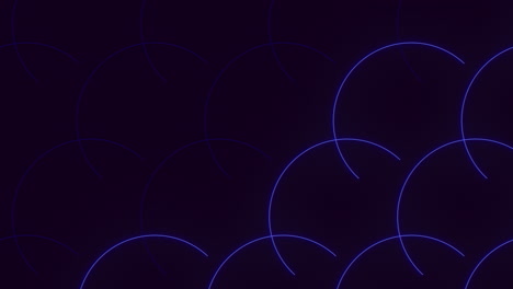 Blue-neon-circles-pattern-on-black-gradient