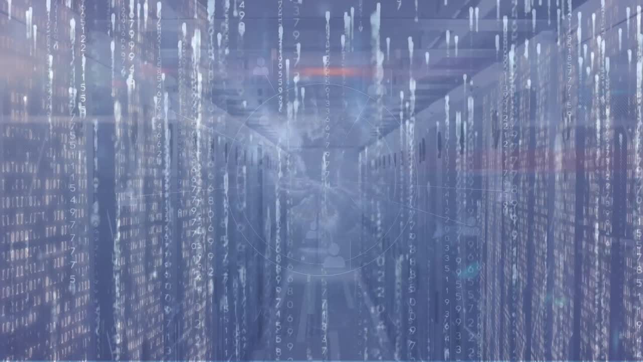 서버 위의 글로브와 조명의 애니메이션