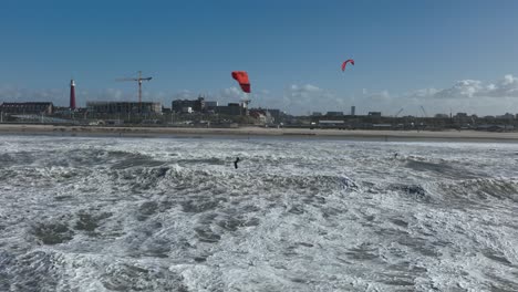 kiteboarding on the dutch coast