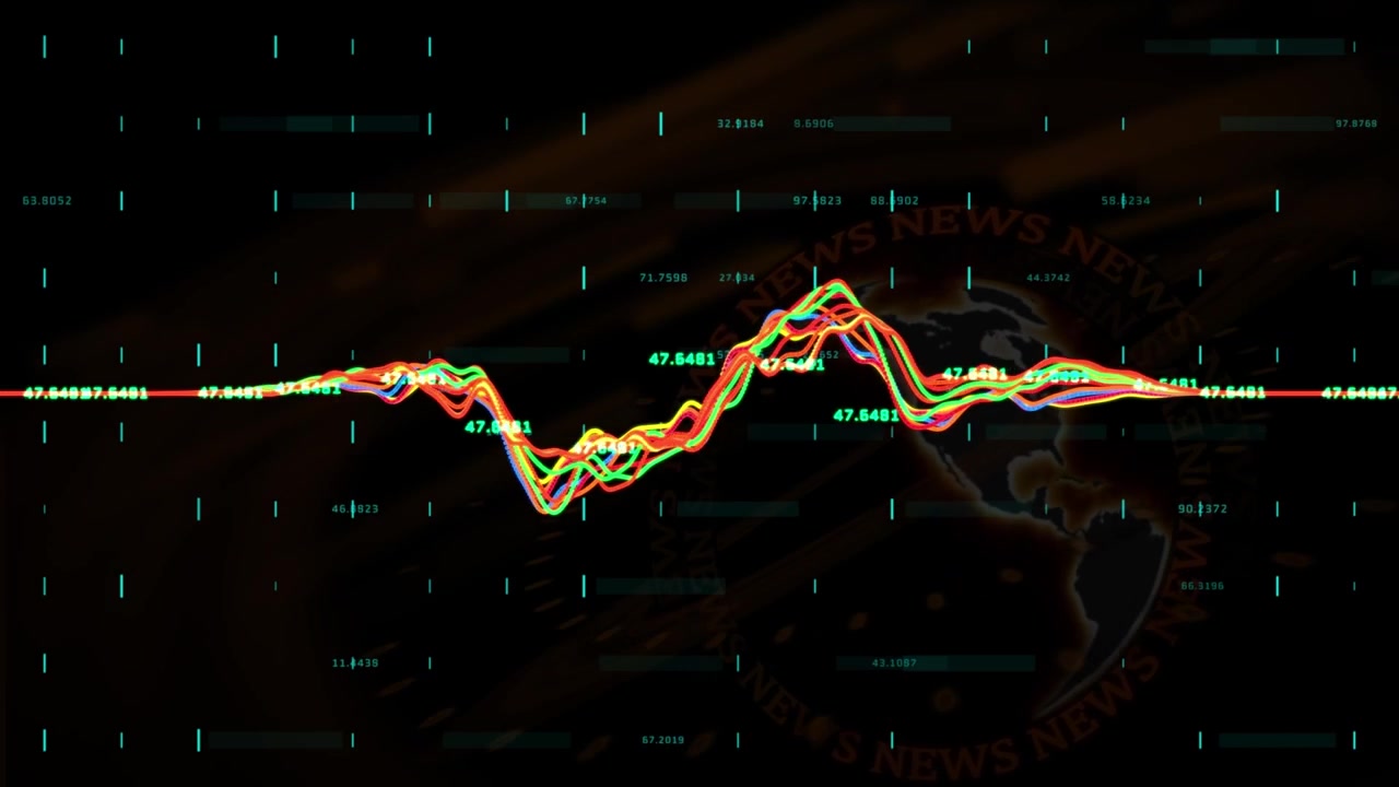 Animation of data processing over globe