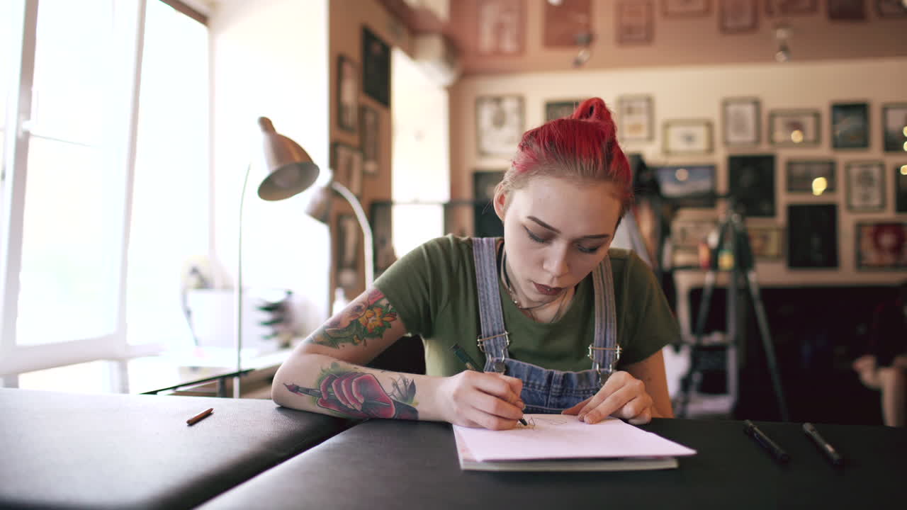 Tattoo Artist Designing