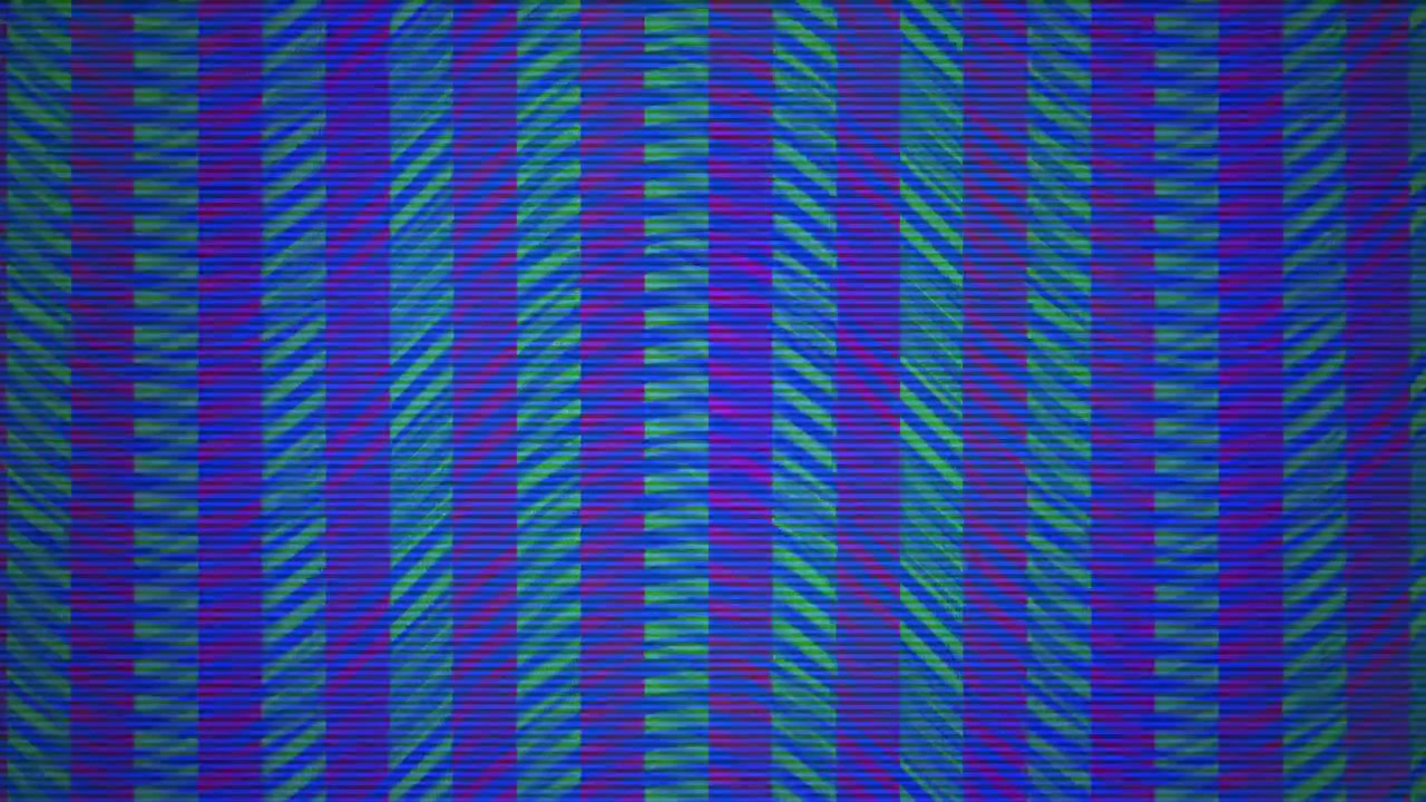 Abstract Background with Wavy Vertical Stripes and Glitch Effect
