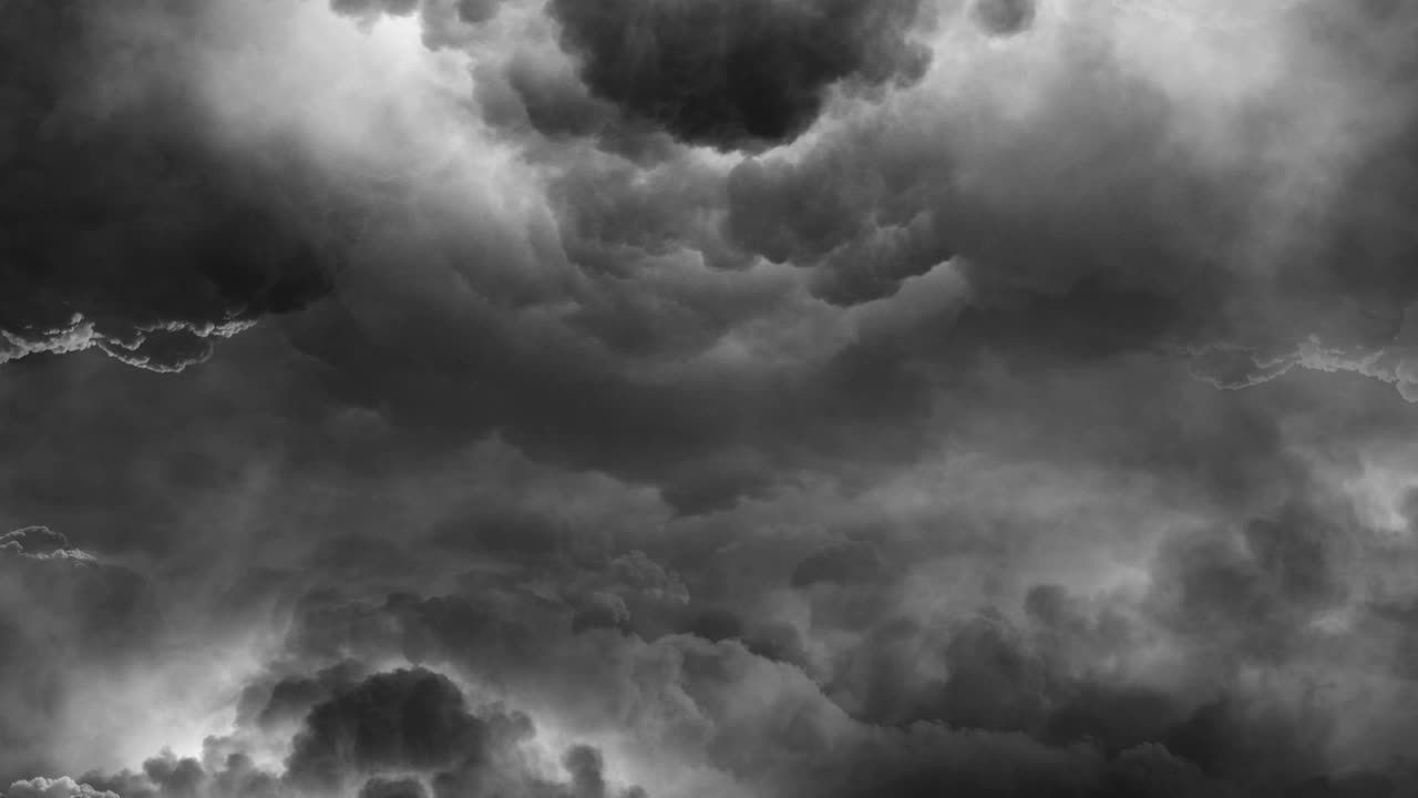 cumulonimbus clouds moving in the sky, 4k  thunderstorm
