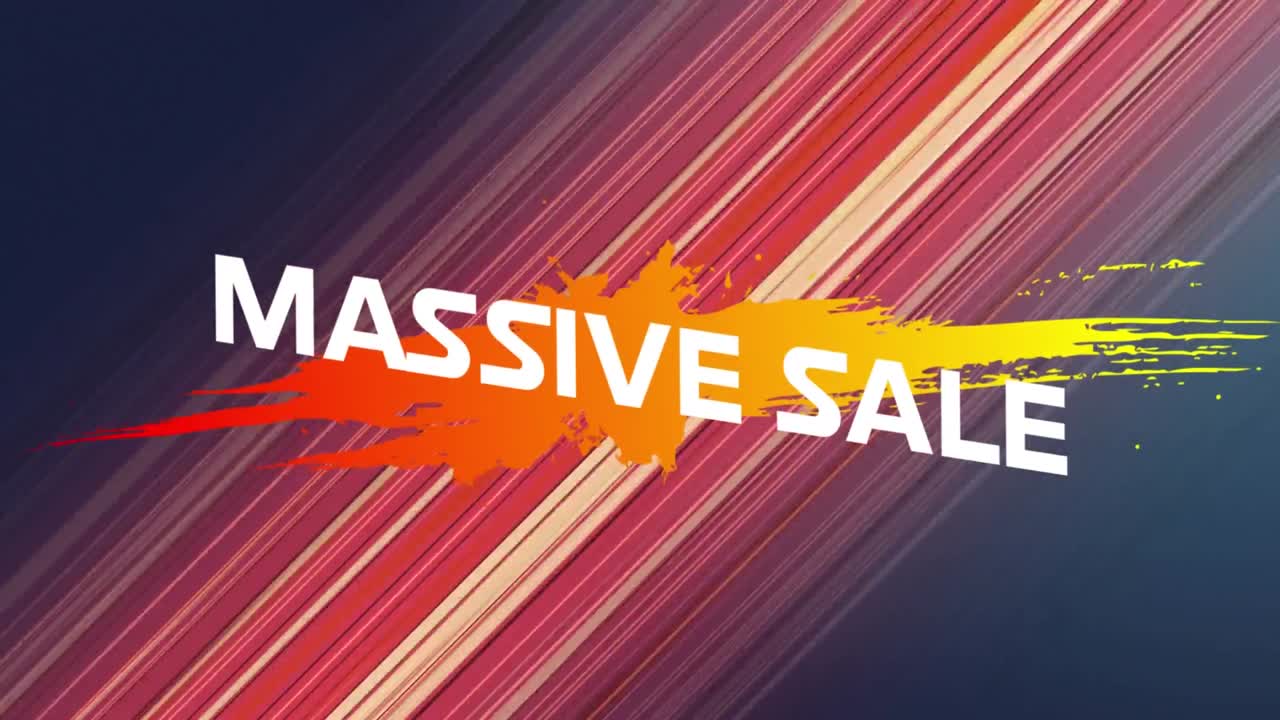 플래시 판매라는 단어의 애니메이션