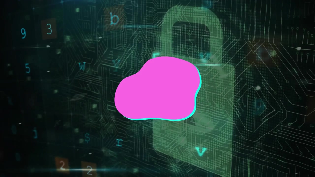 Animation of data processing over shapes
