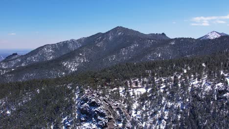 montañas nevadas de colorado en la primavera