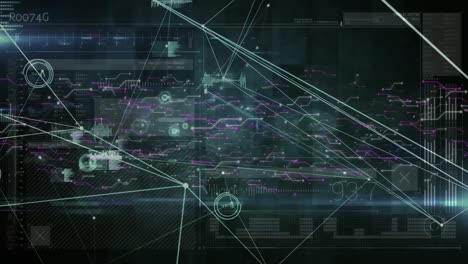 Animation-of-network-of-connections-with-icons-over-data-processing