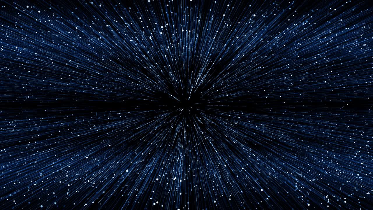 partículas de polvo azul abstracto luz bokeh títulos de movimiento bucle de fondo cinematográfico