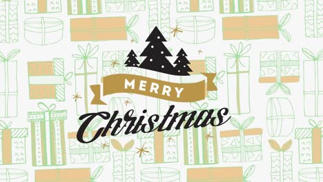Animation-of-merry-christmas-text-over-christmas-pattern