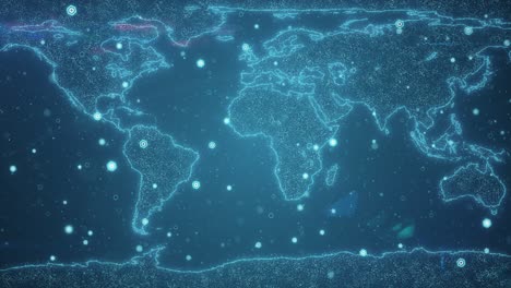 mapa de la red global