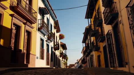 colorful colonial streets of a south american town